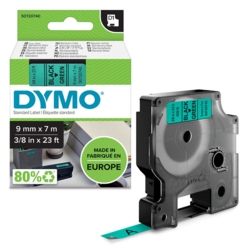 DYMO Beschriftungsband D1 40919 9 mm schwarz auf grn