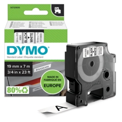 DYMO Beschriftungsband D1 45803 19 mm schwarz auf wei