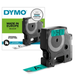 DYMO Beschriftungsband D1 45809 19 mm schwarz auf grn