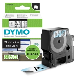 DYMO Beschriftungsband D1 53710 24 mm schwarz auf transparent