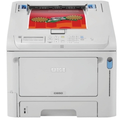 OKI C650dn Farb-Laserdrucker grau