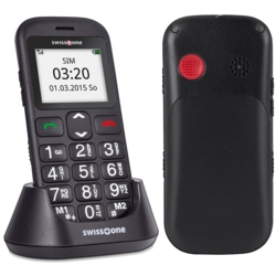 swisstone BBM 320C Grotasten-Handy schwarz