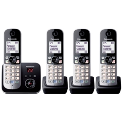 TEL Panasonic KX-TG6824GB Schnurlostelefon-Set mit Anrufbeantworter