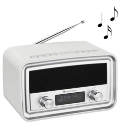 soundmaster UR190WE Radiowecker wei