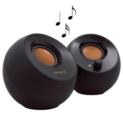CREATIVE Pebble Lautsprecher schwarz