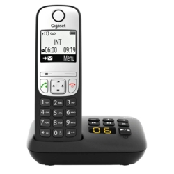 Gigaset A690A Schnurloses Telefon mit Anrufbeantworter schwarz