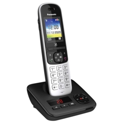 Panasonic KX-TGH720GS Schnurloses Telefon mit Anrufbeantworter silber-schwarz