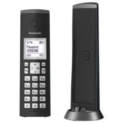 Panasonic KX-TGK220GM Schnurloses Telefon mit Anrufbeantworter schwarz-matt