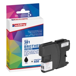 edding Tintenpatrone schwarz EDD-381 kompatibel zu brother LC-980BK