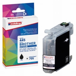 edding Tintenpatrone schwarz EDD-445 kompatibel zu brother LC-123BK