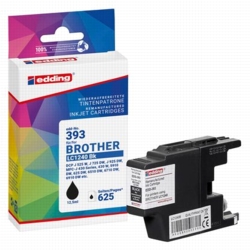 edding Tintenpatrone schwarz EDD-393 kompatibel zu brother LC-1240BK