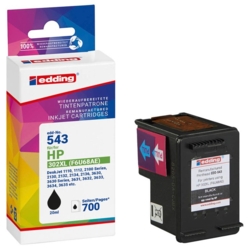 edding Tintenpatrone schwarz EDD-543 kompatibel zu HP 302XL (F6U68AE)