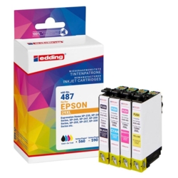 edding Tintenpatronen cyan, gelb, magenta, schwarz EDD-487 kompatibel zu EPSON 29XL / T299
