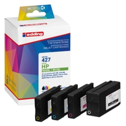 edding Tintenpatronen cyan, gelb, magenta, schwarz EDD-427 kompatibel zu HP 950XL + 951XL