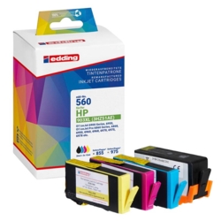 edding Tintenpatronen cyan, gelb, magenta, schwarz EDD-560 kompatibel zu HP 903XL (3HZ51AE