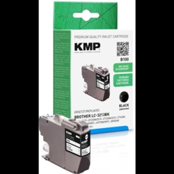 KMP Tintenpatrone schwarz B100 kompatibel zu brother LC-3213BK
