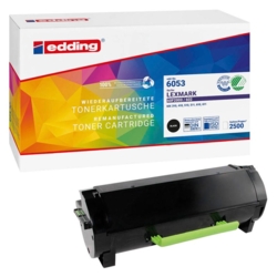 edding Toner schwarz EDD-6053 kompatibel zu LEXMARK 60F2000