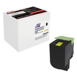 edding Toner gelb EDD-6043 kompatibel zu LEXMARK 80C2SY0