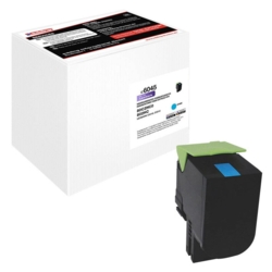 edding Toner cyan EDD-6045 kompatibel zu LEXMARK 80C2HC0