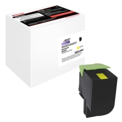 edding Toner gelb EDD-6047 kompatibel zu LEXMARK 80C2HY0