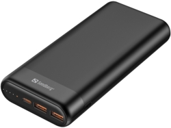 Sandberg 420-62 Powerbank 20000mAh 65W QC3.0 USB-C/2xUSB-A Schwarz