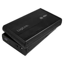 Externes Gehuse 8cm SATA USB3 Logilink black