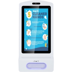 ALLNET Display 21 Zoll Desinfektion Kioskterminal RK3288 Farbe wei oh. Standfu