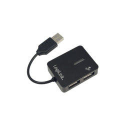USB 4x LogiLink Smile black