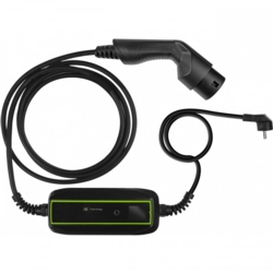 Green Cell Elektroauto mobiles Ladegert Schuko > Typ 2 3,6KW 6,5m Black