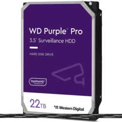 Festplatte WD Purple Pro 22TB SATA 6Gb/s 8,89cm 3,5Zoll internal 7200Rpm 512MB Cache 24x7