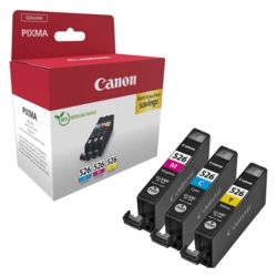 Canon Tintenpatronen cyan, gelb, magenta CLI-526, 3er-Set