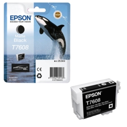 EPSON Tintenpatrone mattschwarz T7608